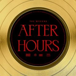 RARE-T The Weeknd After Hours Gold LP Limited Signature Edition Studio Licensed Custom Frame Limited Edition Frames