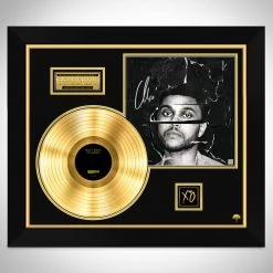 RARE-T The Weeknd Beauty Behind The Madness Gold LP Limited Signature Edition Studio Licensed Custom Frame