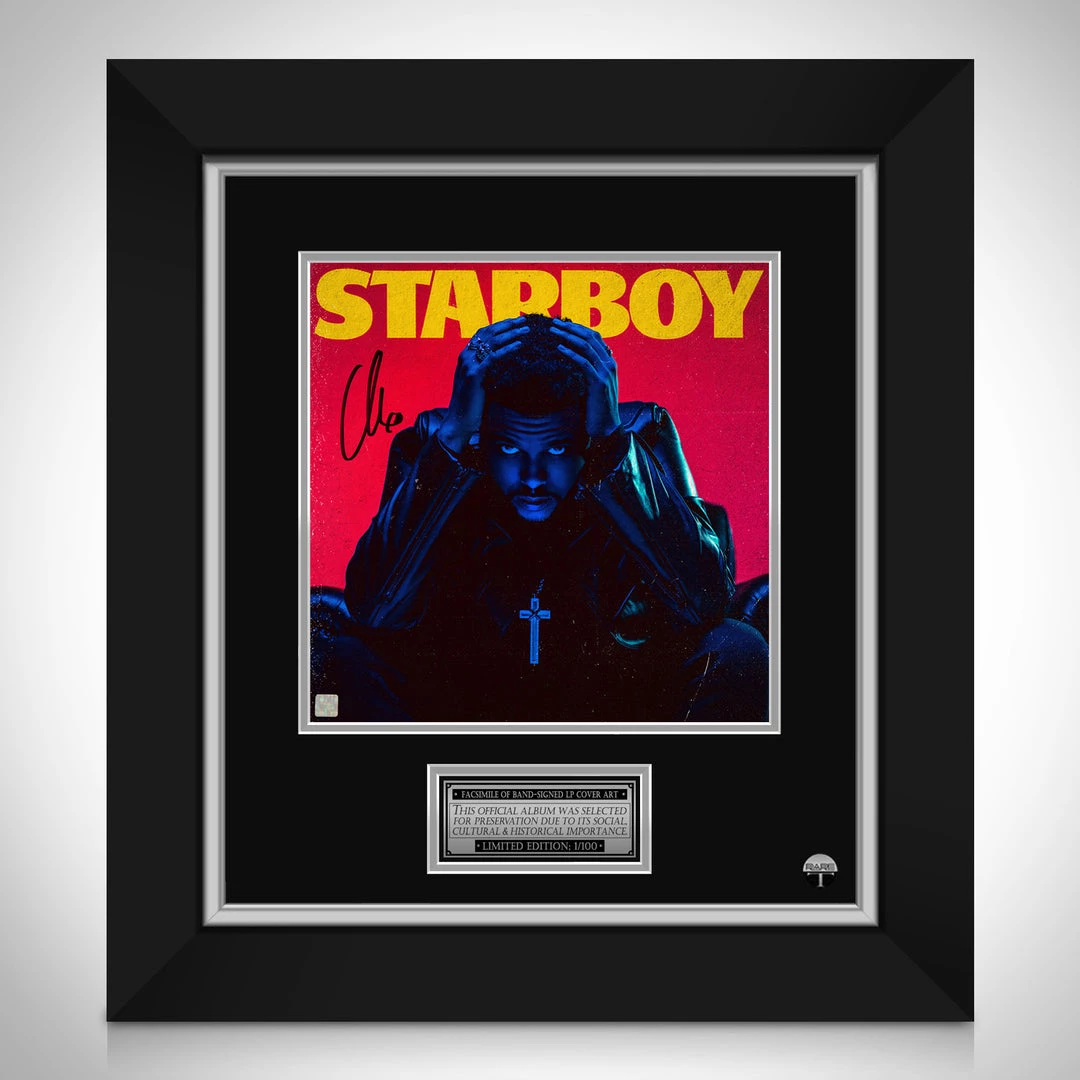 RARE-T The Weeknd Starboy Limited Signature Edition Studio Licensed LP Cover Custom Frame Limited Edition Frames 1 RARE-T The Weeknd Starboy Limited Signature Edition Studio Licensed LP Cover Custom Frame Limited Edition Frames