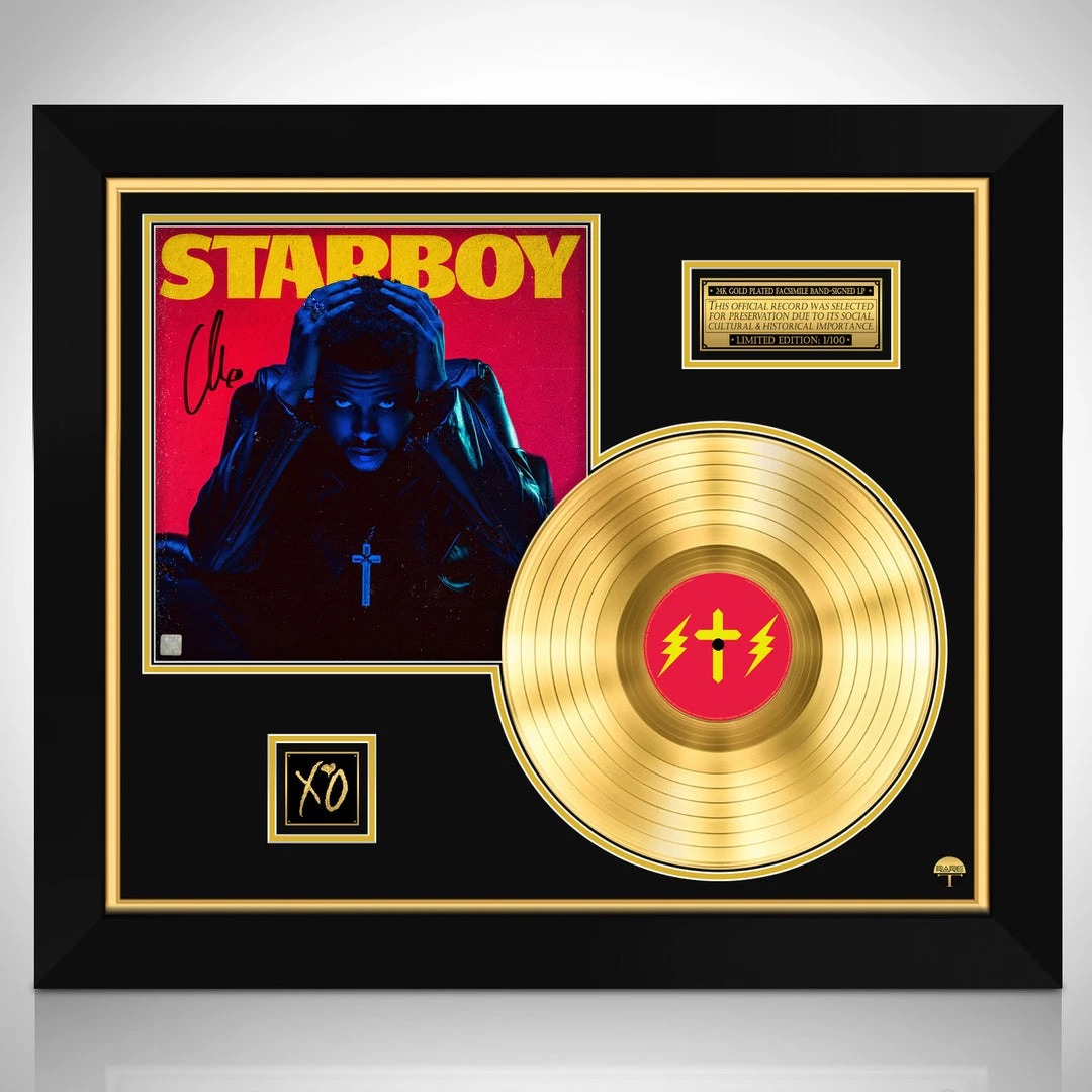 RARE-T Limited Edition Frames The Weeknd Starboy Gold LP Limited Signature Edition Studio Licensed Custom Frame 1 RARE-T Limited Edition Frames The Weeknd Starboy Gold LP Limited Signature Edition Studio Licensed Custom Frame