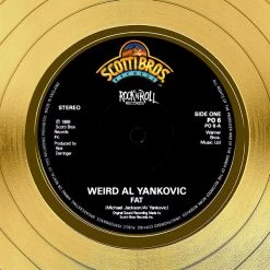 Rare-T Weird Al Yankovic - Fat Limited Signature Edition Studio Licensed Gold LP Custom Frame Limited Edition Frames