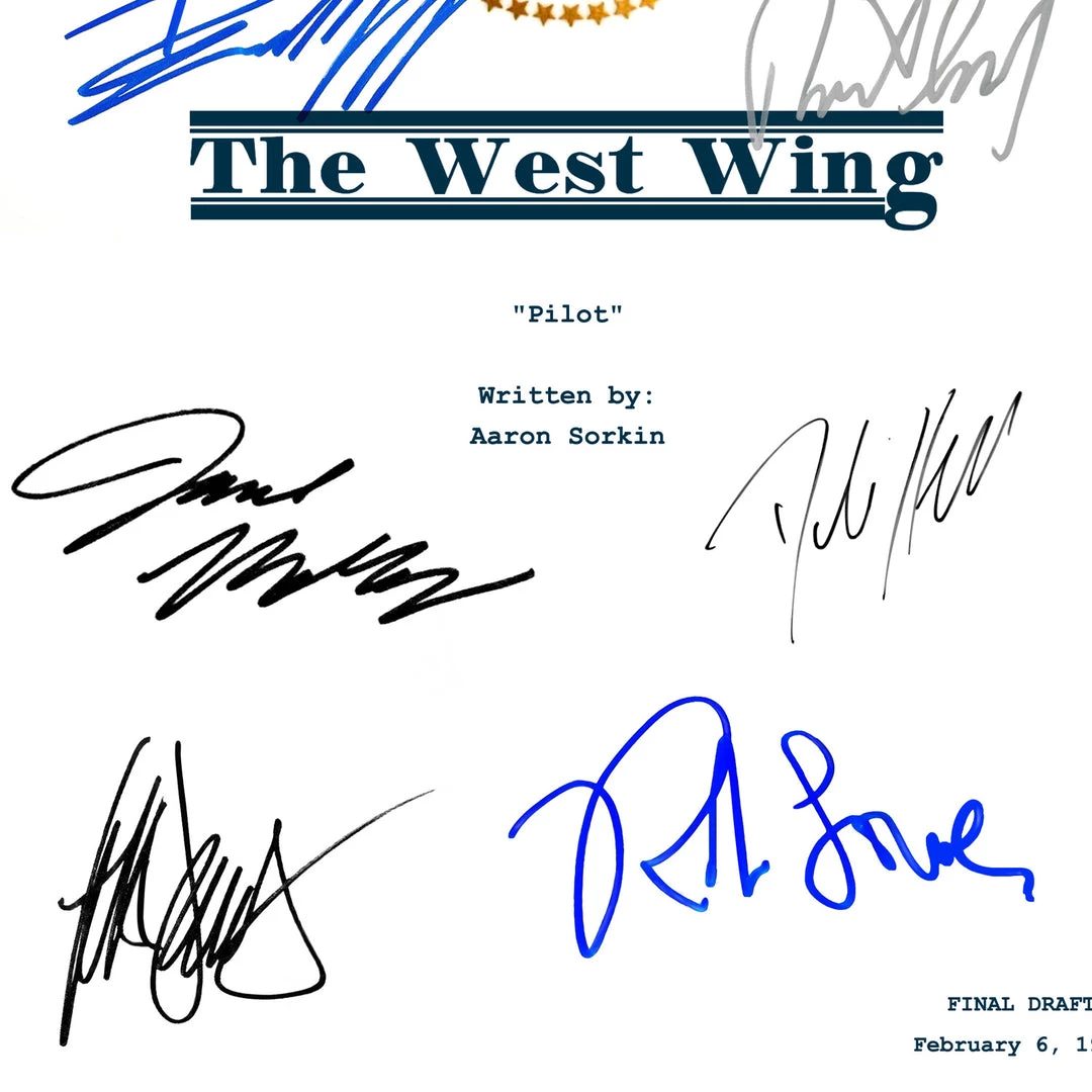 RARE-T The West Wing Script Limited Signature Edition Studio Licensed Custom Frame 6 RARE-T The West Wing Script Limited Signature Edition Studio Licensed Custom Frame