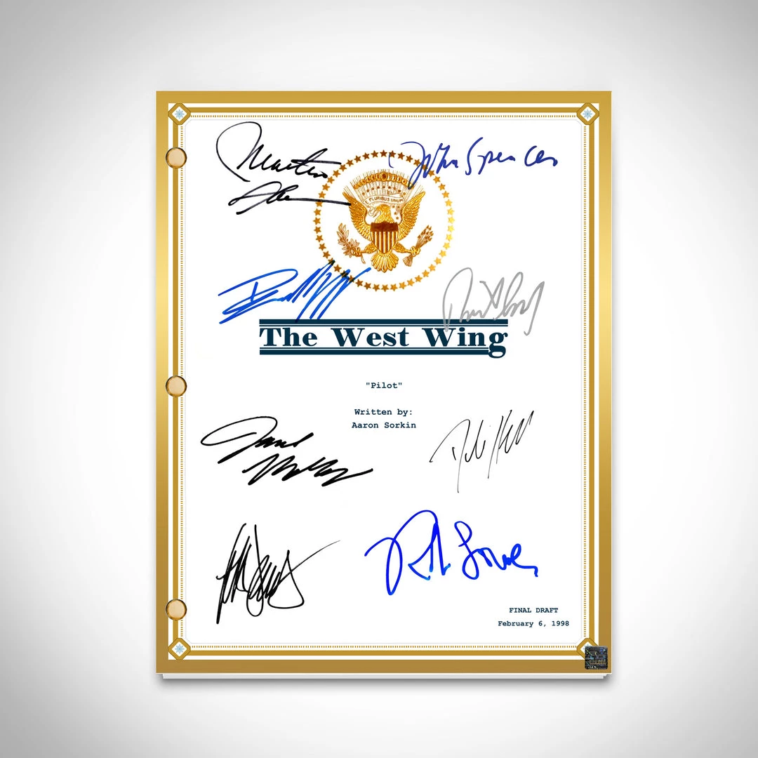RARE-T The West Wing Script Limited Signature Edition Studio Licensed Custom Frame 2 RARE-T The West Wing Script Limited Signature Edition Studio Licensed Custom Frame