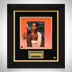RARE-T Whitney Houston LP Cover Limited Signature Edition Studio Licensed Custom Frame