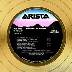 RARE-T Whitney Houston Gold LP Limited Signature Edition Studio Licensed Custom Frame