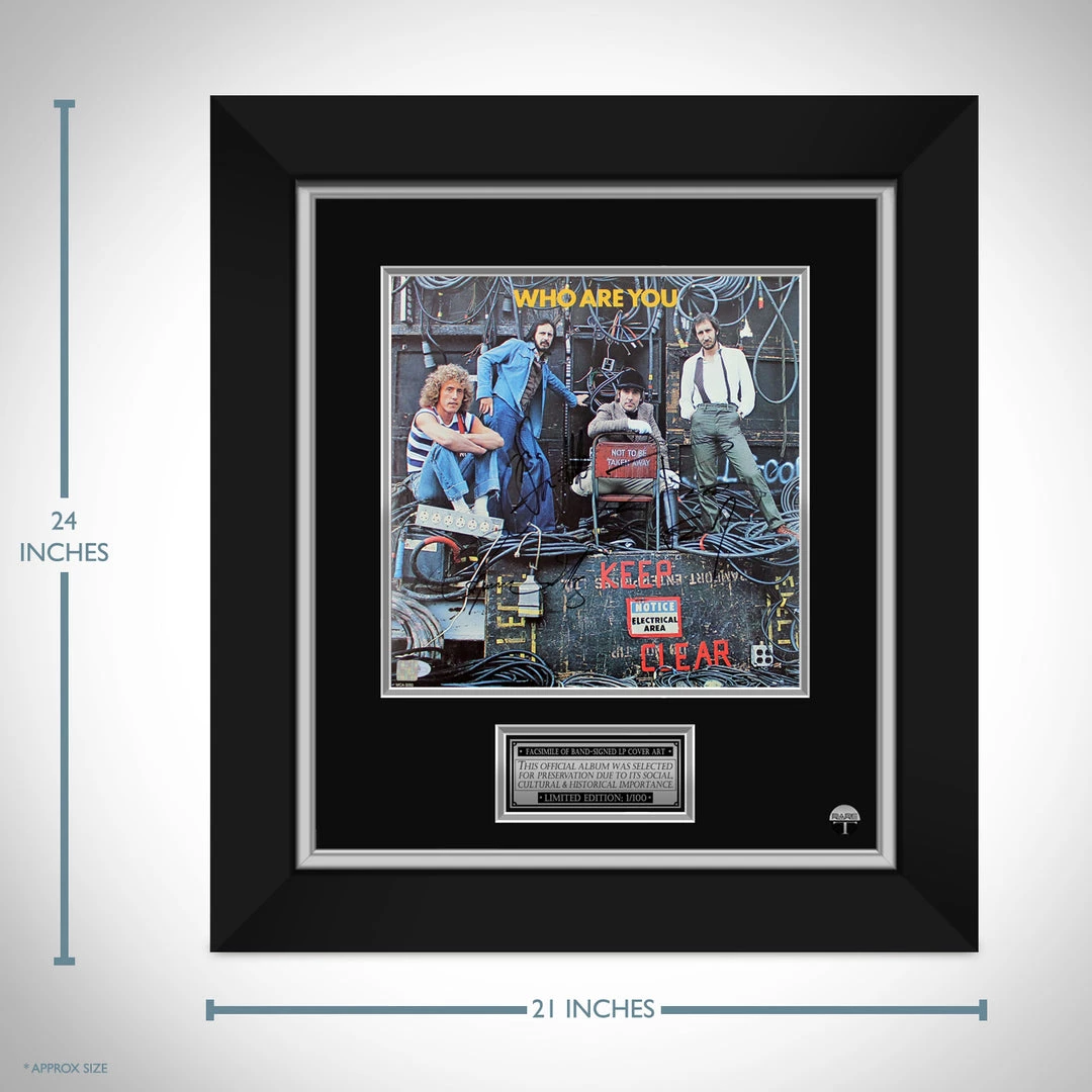 RARE-T The Who - Who Are You Limited Signature Edition Studio Licensed LP Cover Custom Frame Limited Edition Frames