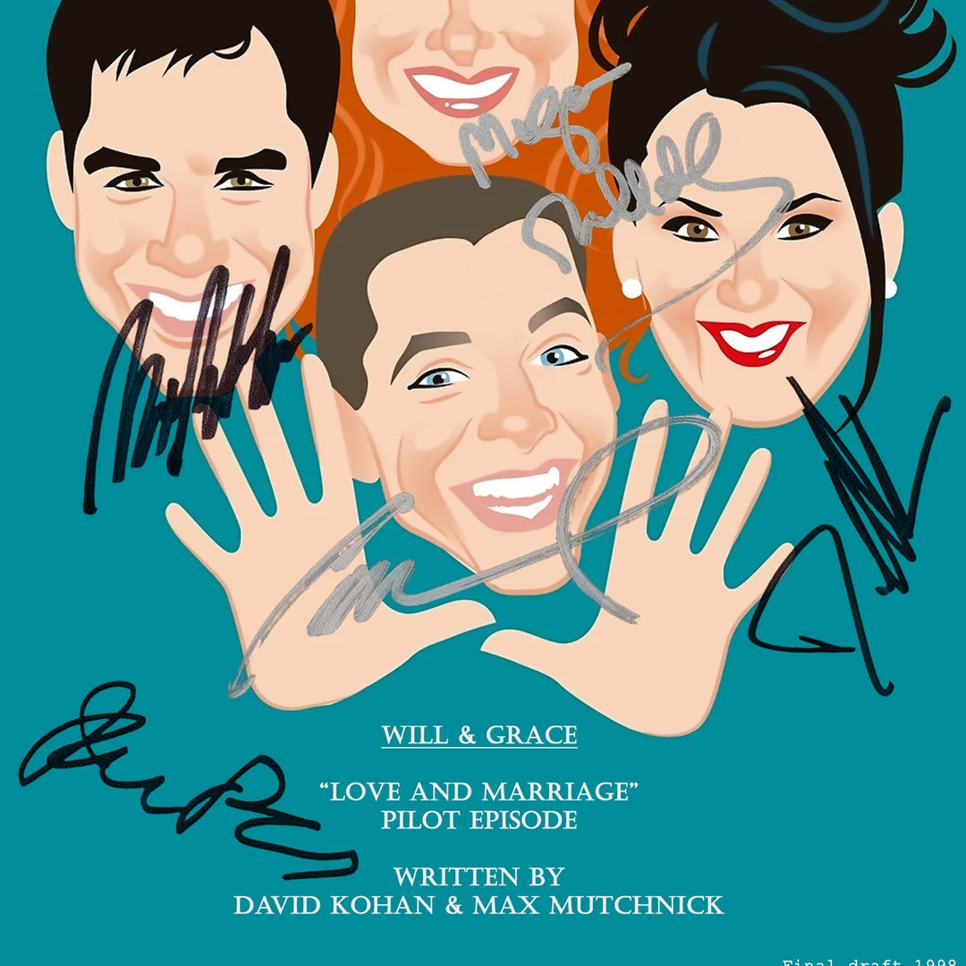 RARE-T Will & Grace Script Limited Signature Edition Studio Licensed Custom Frame Limited Edition Frames 6 RARE-T Will & Grace Script Limited Signature Edition Studio Licensed Custom Frame Limited Edition Frames