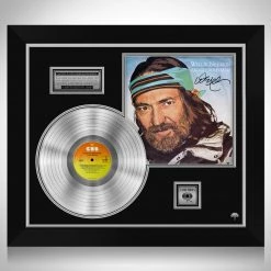 G.R.O. Willie Nelson Always On My Mind Limited Signature Edition Studio Licensed Platinum LP Custom Frame
