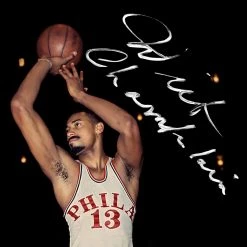 RARE-T Wilt Chamberlain Philadelphia 76ers Photo Limited Signature Edition Licensed Custom Frame