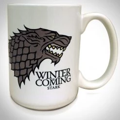 KATALYST Game Of Thrones Stark Winter Is Coming White Mug Barware & Signs