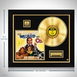 RARE-T Limited Edition Frames Wizard Of Oz Soundtrack Gold LP Limited Signature Edition Studio Licensed Custom Frame