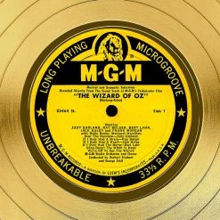 RARE-T Limited Edition Frames Wizard Of Oz Soundtrack Gold LP Limited Signature Edition Studio Licensed Custom Frame