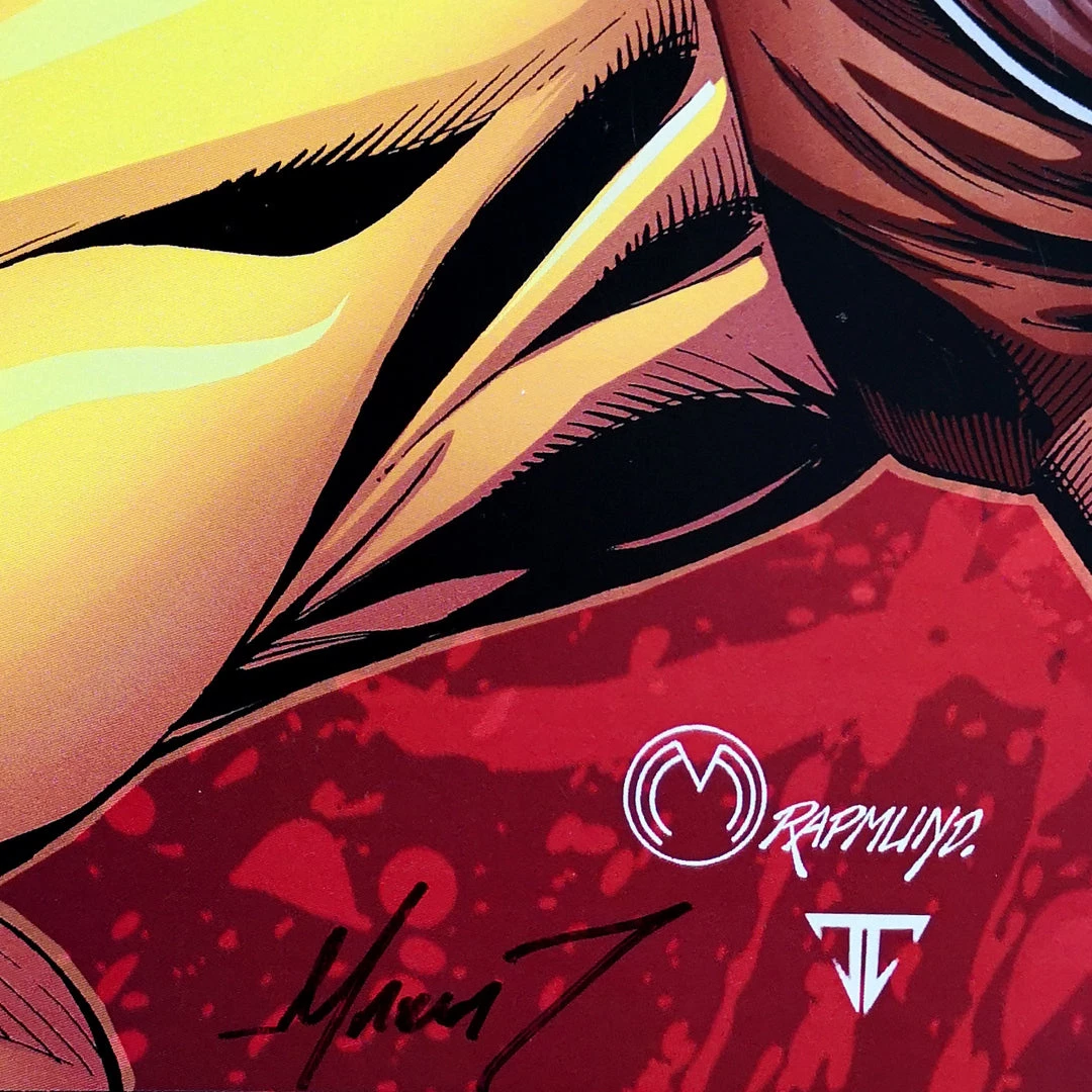 VAULT COLLECTIBLES Signed Memorabilia Wolverine Hand-Signed Artwork Print By Artist Marat Mychaels Custom Frame 2 VAULT COLLECTIBLES Signed Memorabilia Wolverine Hand-Signed Artwork Print By Artist Marat Mychaels Custom Frame