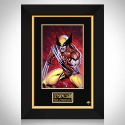 VAULT COLLECTIBLES Signed Memorabilia Wolverine Hand-Signed Artwork Print By Artist Marat Mychaels Custom Frame