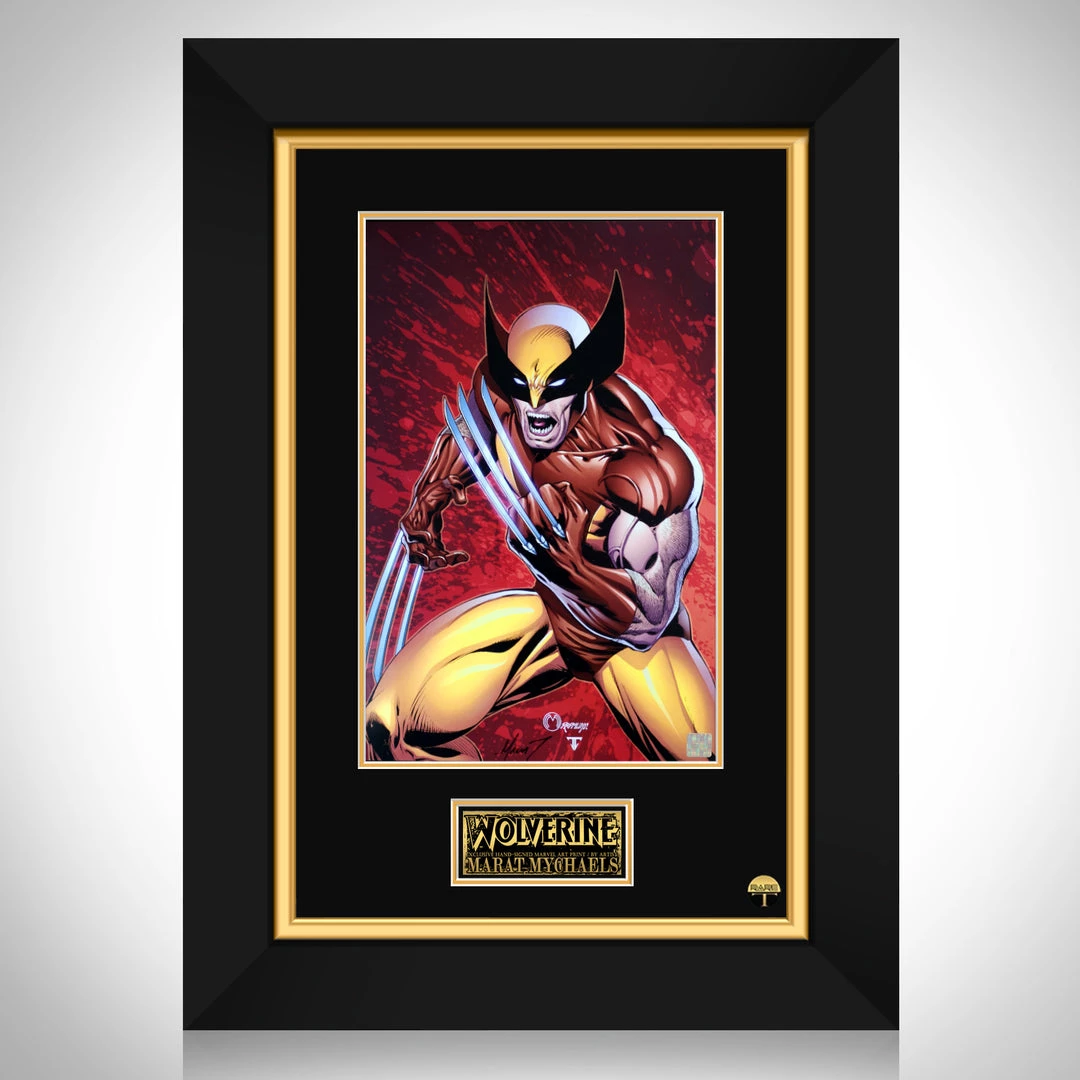 VAULT COLLECTIBLES Signed Memorabilia Wolverine Hand-Signed Artwork Print By Artist Marat Mychaels Custom Frame 1 VAULT COLLECTIBLES Signed Memorabilia Wolverine Hand-Signed Artwork Print By Artist Marat Mychaels Custom Frame