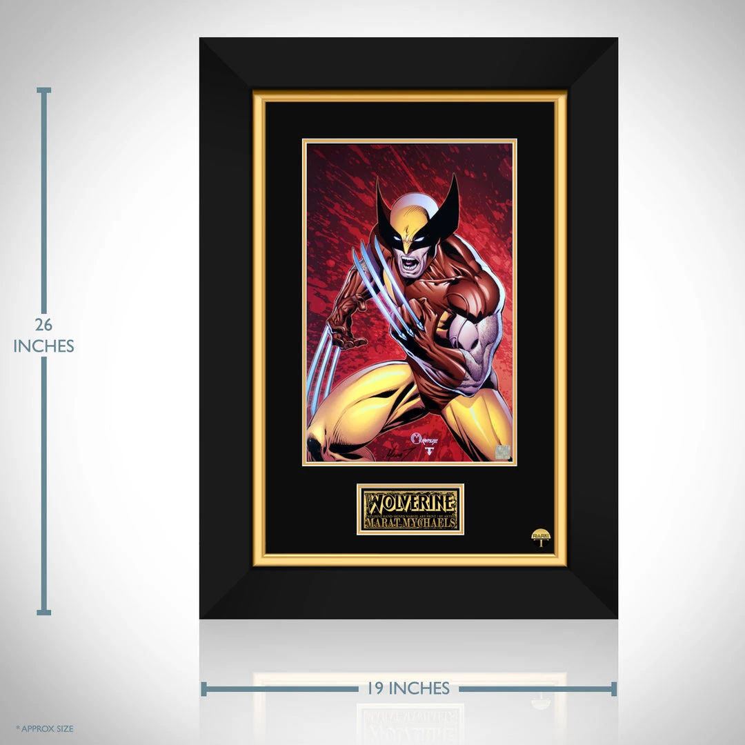 VAULT COLLECTIBLES Signed Memorabilia Wolverine Hand-Signed Artwork Print By Artist Marat Mychaels Custom Frame 5 VAULT COLLECTIBLES Signed Memorabilia Wolverine Hand-Signed Artwork Print By Artist Marat Mychaels Custom Frame