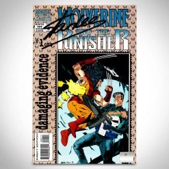 APW Signed Memorabilia Wolverine & The Punisher (1993) #1 Hand-Signed Comic Book By Stan Lee Custom Frame