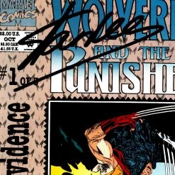 APW Signed Memorabilia Wolverine & The Punisher (1993) #1 Hand-Signed Comic Book By Stan Lee Custom Frame