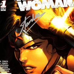 RARE-T Limited Edition Frames DC Comics Wonder Woman (2011) Annual #1 Stan Lee Limited Signature Edition Comic Book Cover Art Custom Frame