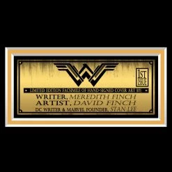 RARE-T Limited Edition Frames DC Comics Wonder Woman (2011) Annual #1 Stan Lee Limited Signature Edition Comic Book Cover Art Custom Frame