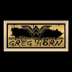 VAULT COLLECTIBLES Wonder Woman 'Blackest Night' Hand-Signed Artwork Print By Artist Greg Horn Custom Frame Signed Memorabilia 12 VAULT COLLECTIBLES Wonder Woman 'Blackest Night' Hand-Signed Artwork Print By Artist Greg Horn Custom Frame Signed Memorabilia