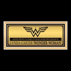 RARE-T Wonder Woman Lynda Carter Photo Limited Signature Edition Studio Licensed Custom Frame Limited Edition Frames