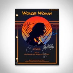 RARE-T Wonder Woman Script Limited Signature Edition Studio Licensed Custom Frame Limited Edition Frames