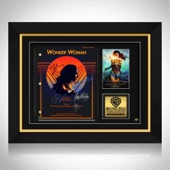 RARE-T Wonder Woman Script Limited Signature Edition Studio Licensed Custom Frame Limited Edition Frames