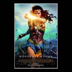RARE-T Wonder Woman Script Limited Signature Edition Studio Licensed Custom Frame Limited Edition Frames
