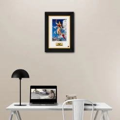 VAULT COLLECTIBLES Ready To Ship! 48 Hour Shipping! Wonder-Woman- Hand-Signed Artwork Print By Mark Sparacio Custom Frame