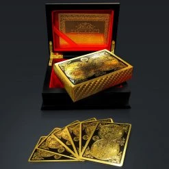 RARE-T 24K Gold Plated Playing Cards With World Antique Map Design Ready To Ship! 48 Hour Shipping!