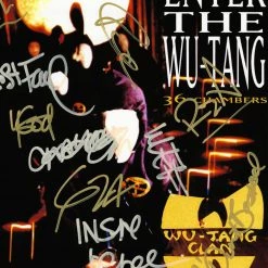 RARE-T Wu-Tang Clan 36 Chambers Gold LP Limited Signature Edition Studio Licensed Custom Frame Limited Edition Frames