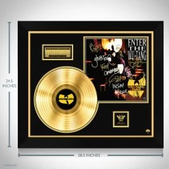 RARE-T Wu-Tang Clan 36 Chambers Gold LP Limited Signature Edition Studio Licensed Custom Frame Limited Edition Frames