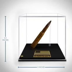 Jonathan Ancient Artifacts RA 42 Remington Arms .50 Caliber Vintage WW2 Inert Bullet Custom Museum Display