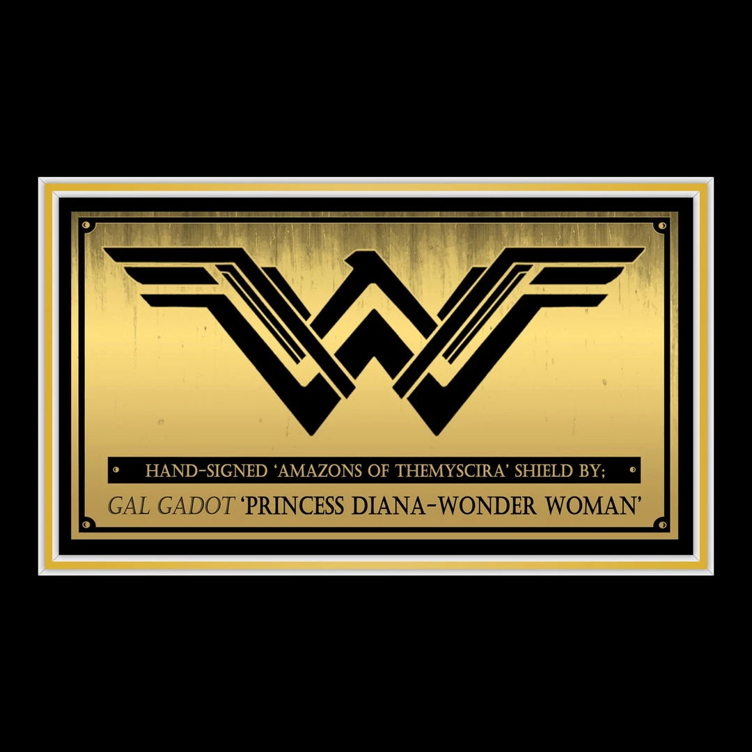 APW Wonder Woman- Hand-Signed Shield By Gal Gadot Custom Frame 6 APW Wonder Woman- Hand-Signed Shield By Gal Gadot Custom Frame