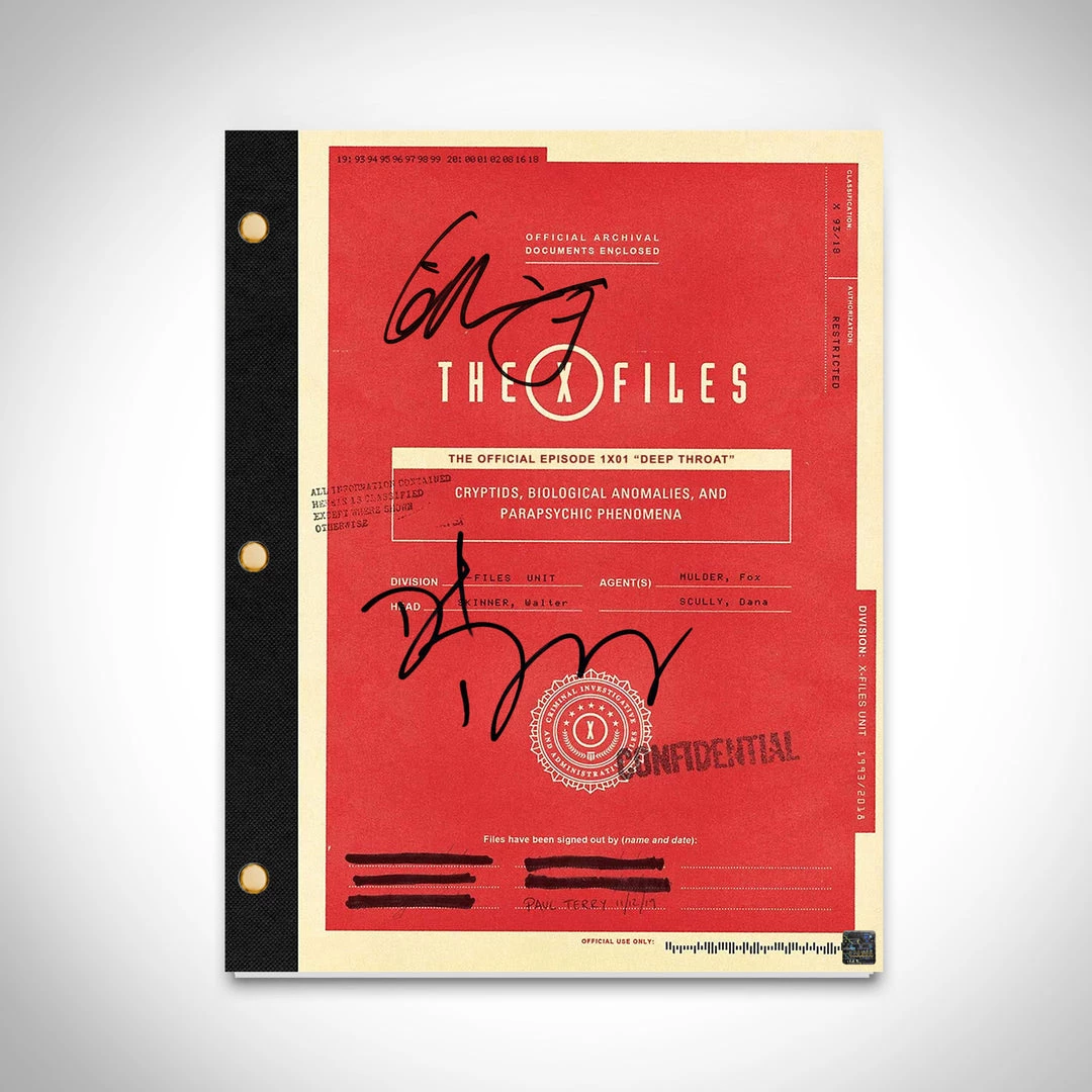 RARE-T Limited Edition Frames X-Files Script Limited Signature Edition Studio Licensed Custom Frame 2 RARE-T Limited Edition Frames X-Files Script Limited Signature Edition Studio Licensed Custom Frame