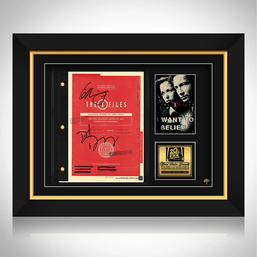 RARE-T Limited Edition Frames X-Files Script Limited Signature Edition Studio Licensed Custom Frame 1 RARE-T Limited Edition Frames X-Files Script Limited Signature Edition Studio Licensed Custom Frame