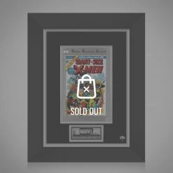 APW Signed Memorabilia X-Men - Senses Shattering #1 Hand-Signed Giant Size Comic Book By Stan Lee Custom Frame