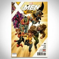 APW X-Men- Gold (2017) #1 'Back To The Basics Part 1' Hand-Signed Comic Book By Stan Lee Custom Frame Signed Memorabilia
