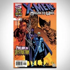 APW X-Men- 'The Magneto War #1 March 1999' Hand-Signed Comic Book By Stan Lee Custom Frame