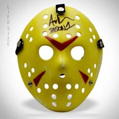 PPC Friday The 13th - Jason Vorhees - Beckett Witnessed Certified Hand-Signed Mask By Ari Lehman Signed Memorabilia