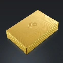 RARE-T 24K Gold Plated Playing Cards- Yin Yang Pattern Gold Plated Playing Cards Ready To Ship! 48 Hour Shipping!