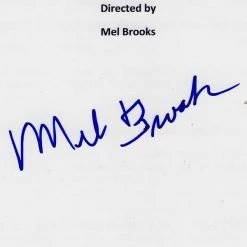 PPC Signed Memorabilia Young Frankenstein - Beckett Certified Hand-Signed Script By Mel Brooks Custom Frame