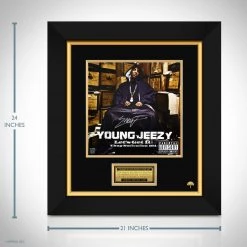 RARE-T Young Jeezy - Let's Get It: Thug Motivation 101 LP Cover Limited Signature Edition Studio Licensed Custom Frame