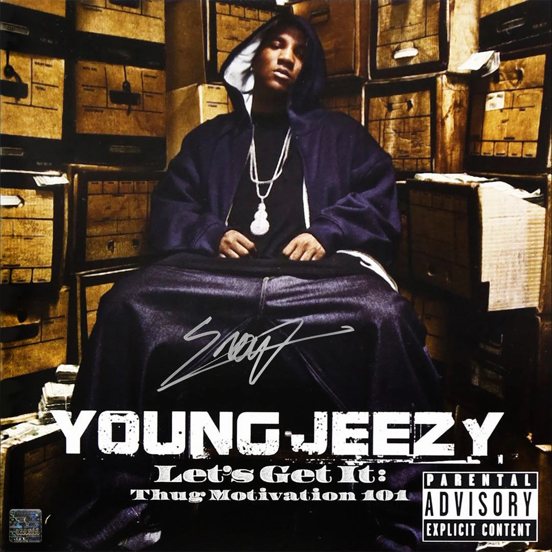 RARE-T Young Jeezy - Let's Get It: Thug Motivation 101 Platinum LP Limited Signature Edition Studio Licensed Custom Frame 7 RARE-T Young Jeezy - Let's Get It: Thug Motivation 101 Platinum LP Limited Signature Edition Studio Licensed Custom Frame