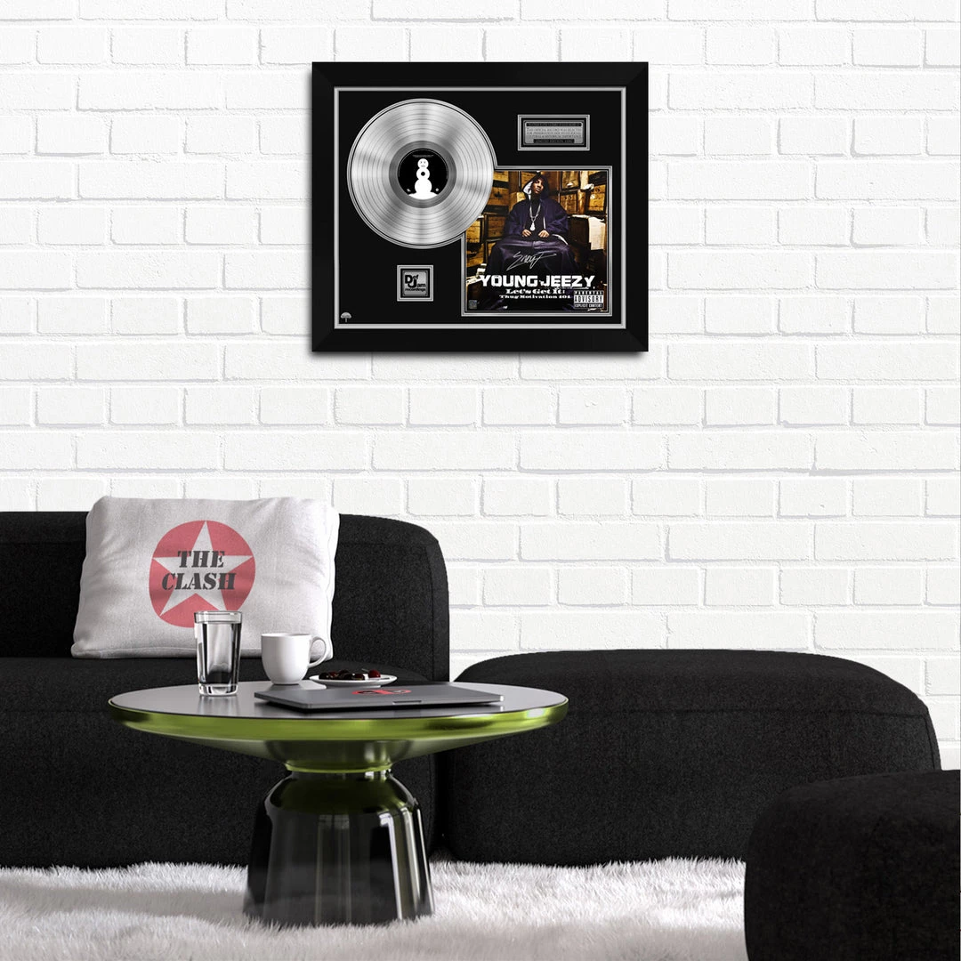 RARE-T Young Jeezy - Let's Get It: Thug Motivation 101 Platinum LP Limited Signature Edition Studio Licensed Custom Frame 3 RARE-T Young Jeezy - Let's Get It: Thug Motivation 101 Platinum LP Limited Signature Edition Studio Licensed Custom Frame