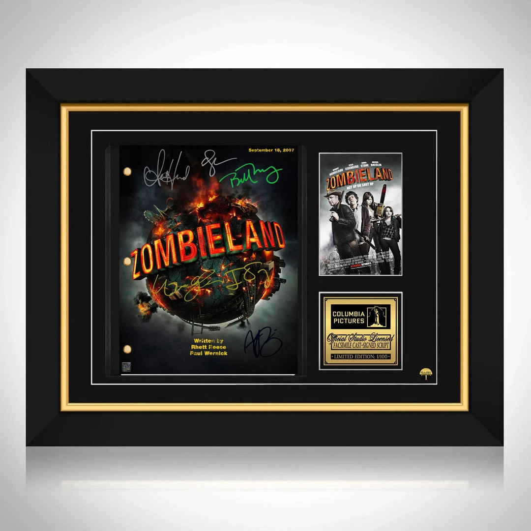 RARE-T Zombieland Script Limited Signature Edition Studio Licensed Custom Frame Limited Edition Frames 1 RARE-T Zombieland Script Limited Signature Edition Studio Licensed Custom Frame Limited Edition Frames