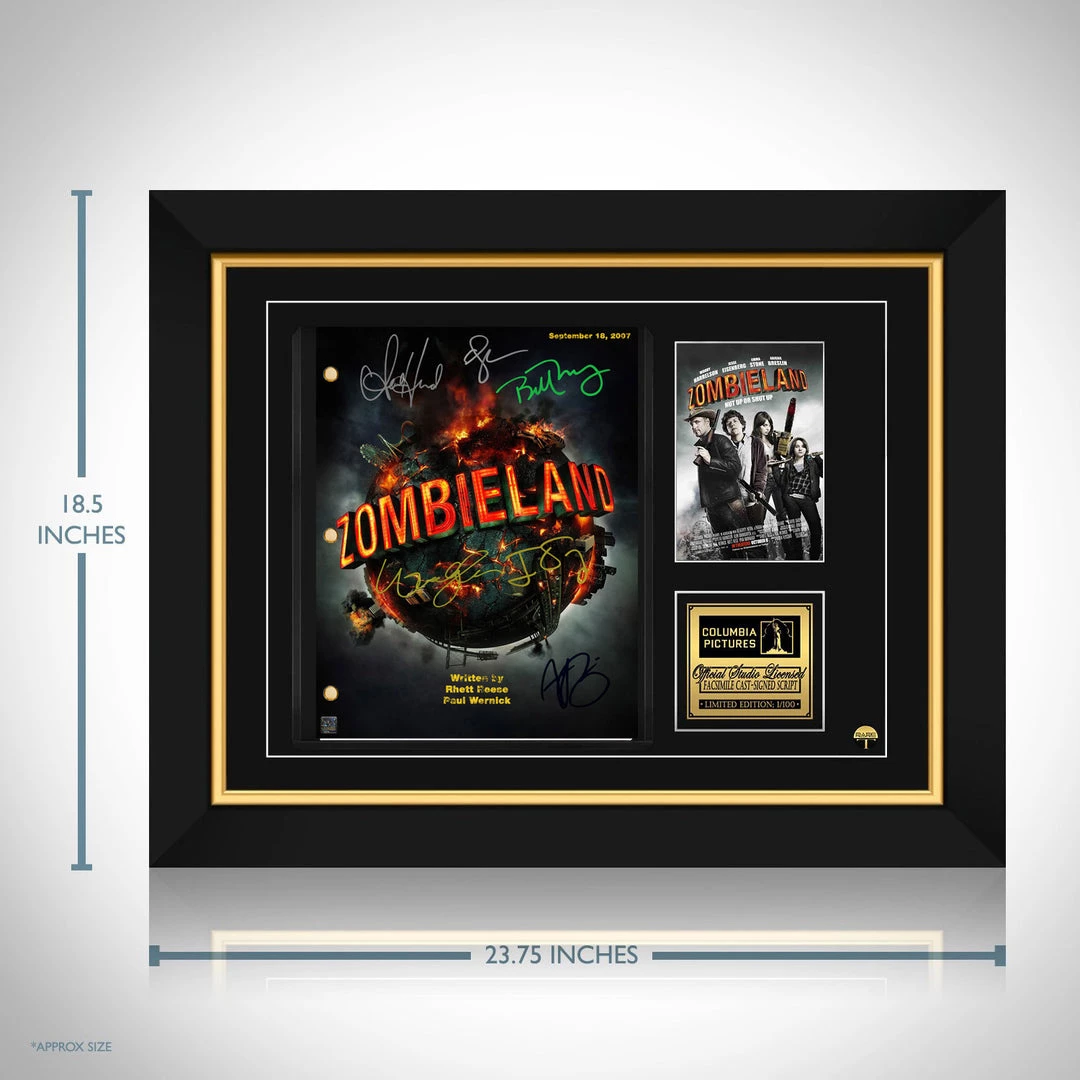 RARE-T Zombieland Script Limited Signature Edition Studio Licensed Custom Frame Limited Edition Frames 8 RARE-T Zombieland Script Limited Signature Edition Studio Licensed Custom Frame Limited Edition Frames