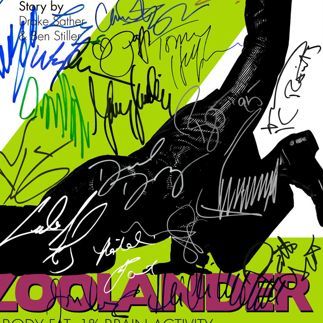 RARE-T Zoolander Script Limited Signature Edition Studio Licensed Custom Frame 9 RARE-T Zoolander Script Limited Signature Edition Studio Licensed Custom Frame