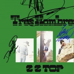 RARE-T ZZ Top - Tres Hombres Limited Signature Edition Studio Licensed LP Cover Custom Frame
